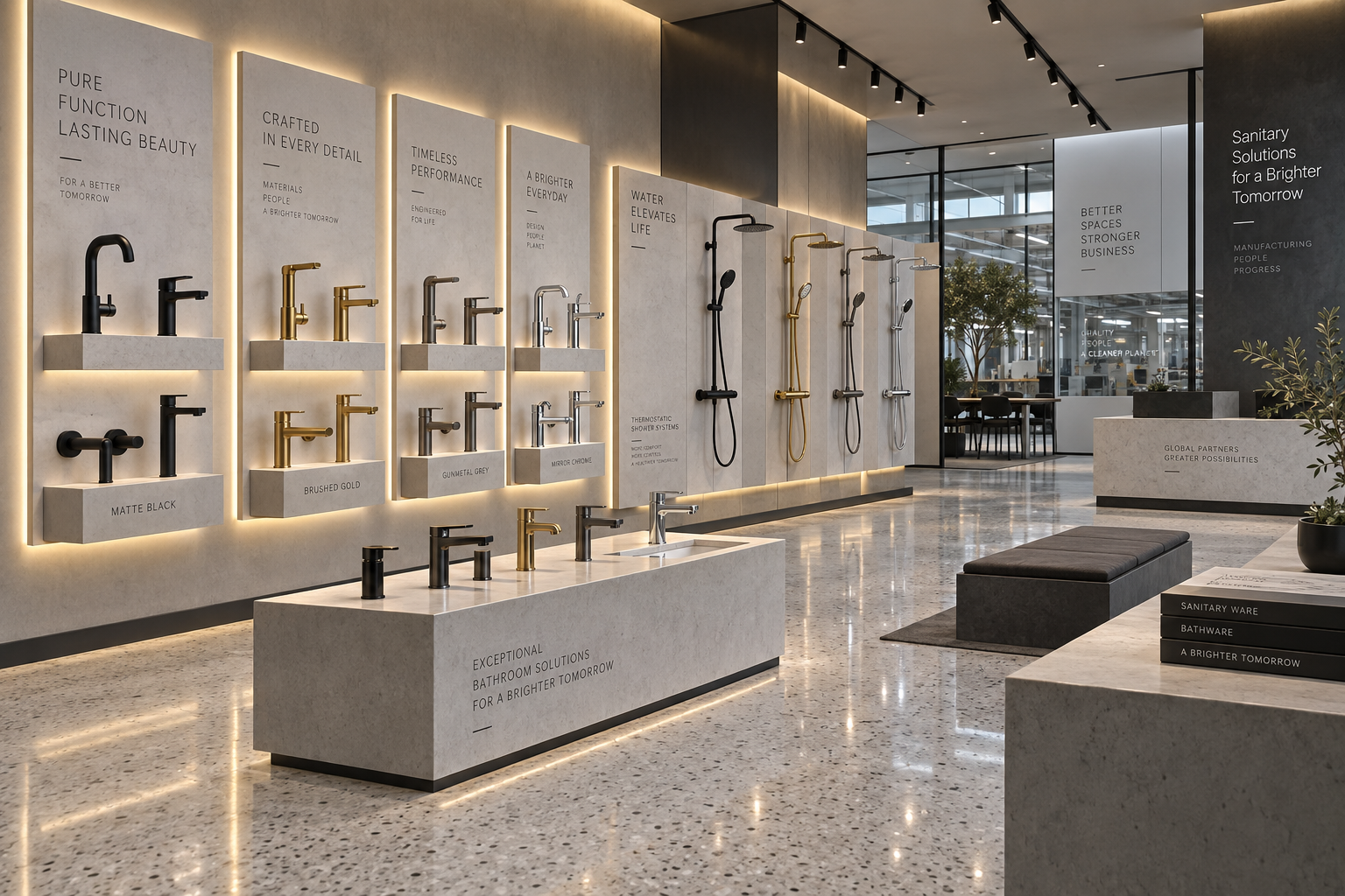 BM Bathware Modern Faucet Showroom
