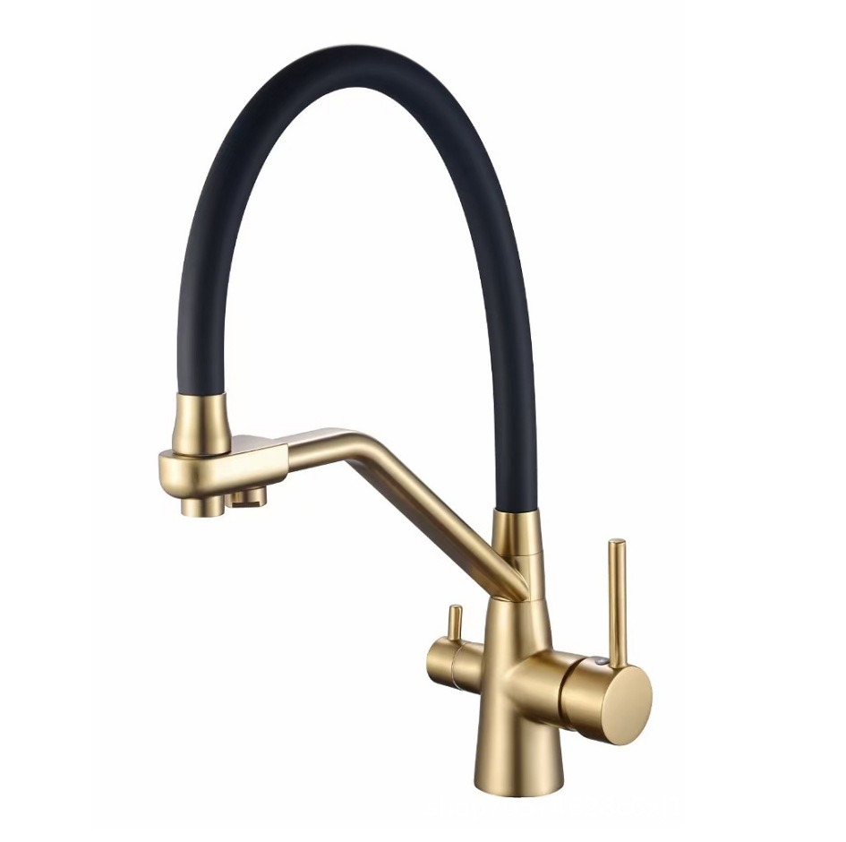 Luxury Brushed Gold Goddess Water Filter Faucet