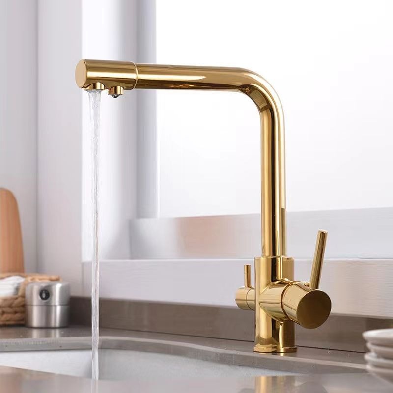 Titanium Gold 7-Shape Water Filter Faucet