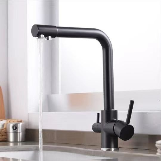 Matte Black 7-Shape Pure Water Faucet